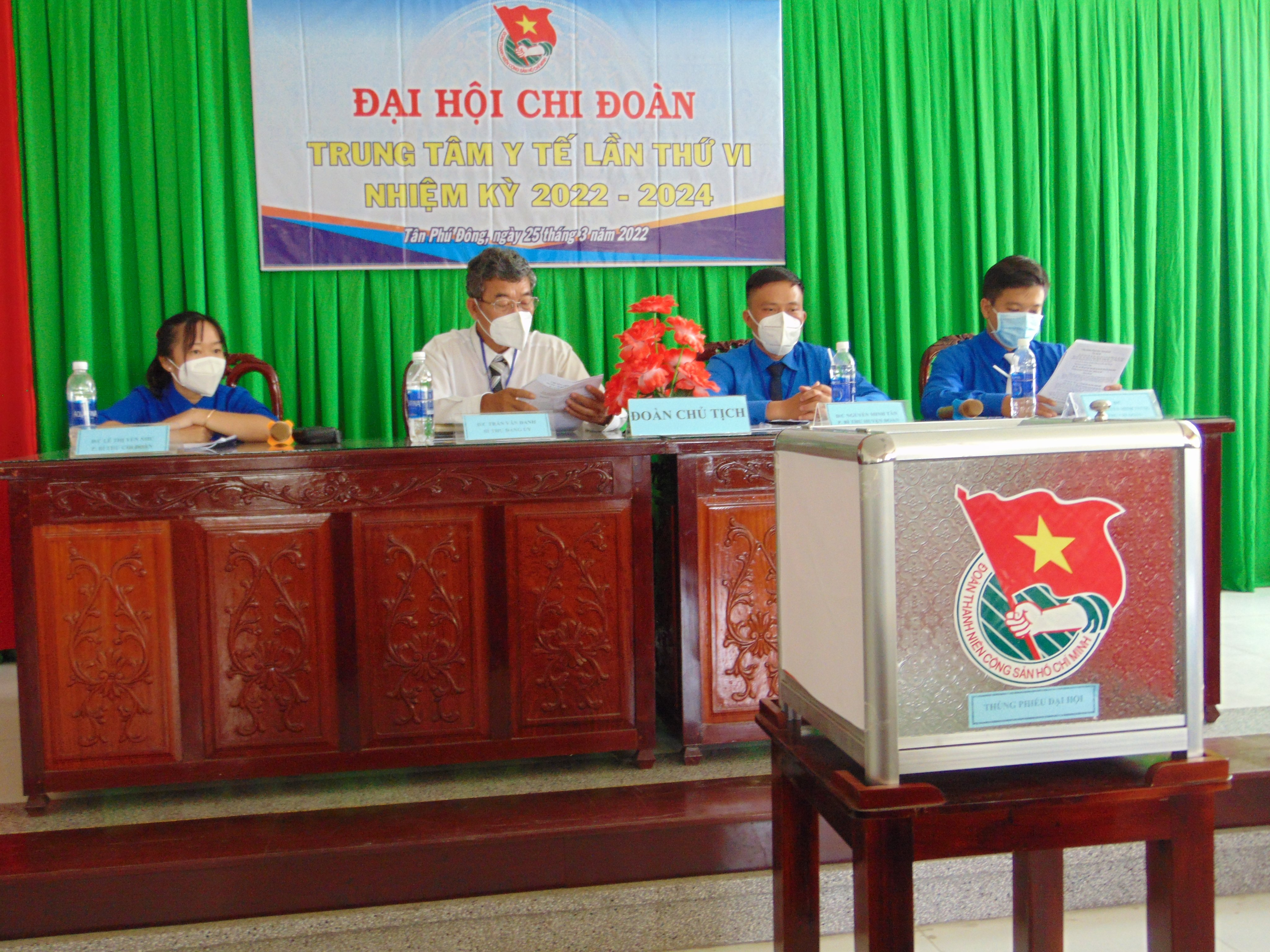 Đại hội Chi Đoàn Trung tâm Y tế huyện Tân Phú Đông, lần thứ 6, nhiệm kỳ 2022-2024.