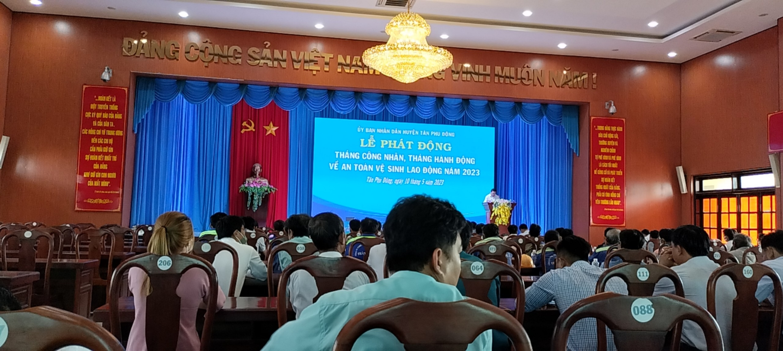 Trung tâm Y tế Tân Phú Đông hưởng ứng tháng hành động An toàn, vệ sinh lao động năm 2023