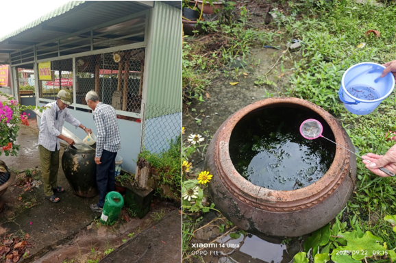 Xã Tân Thới ra quân chiến dịch diệt lăng quăng phòng chống bệnh sốt xuất huyết đợt 2 năm 2025